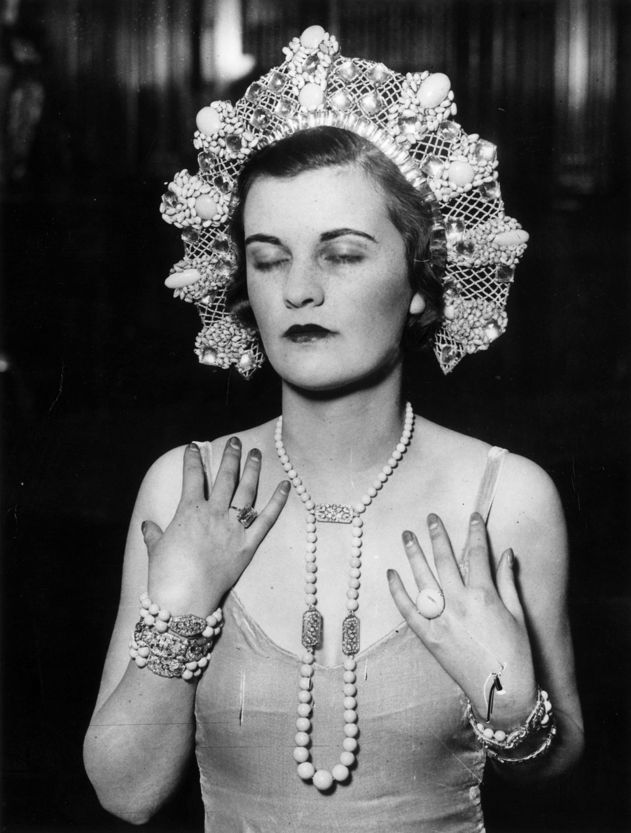 Margaret Whigham, at the ‘Jewels of Empire’ Ball at Brook House, Park Lane, 1930