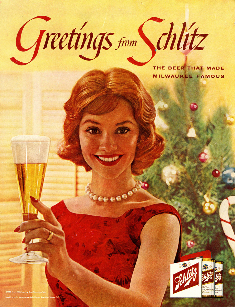 Vintage cigarette and alcohol ads