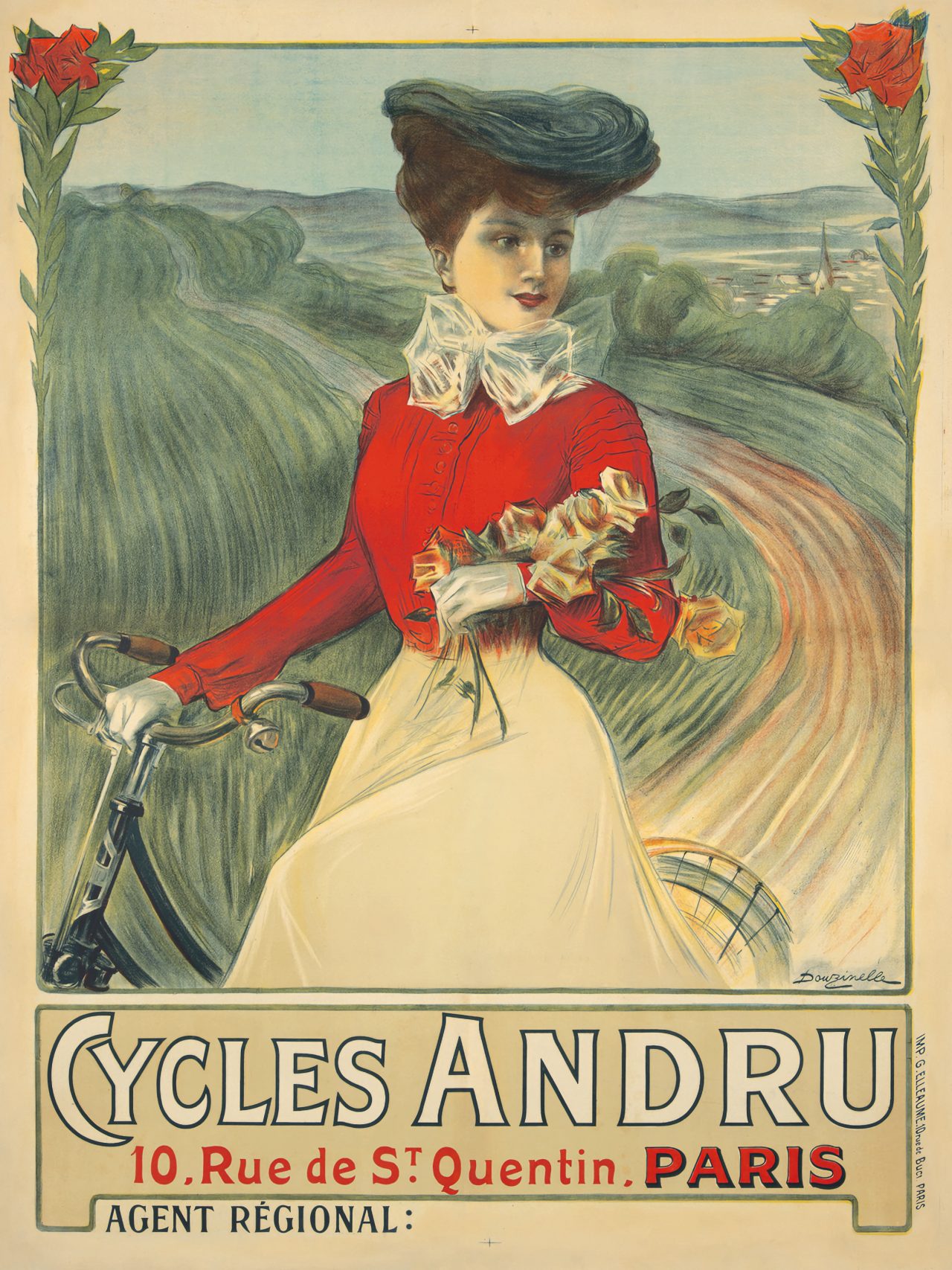 Cycles Andru 10. Rue de St.Quentin. Paris’ artist- Douzinelle 1890 ...