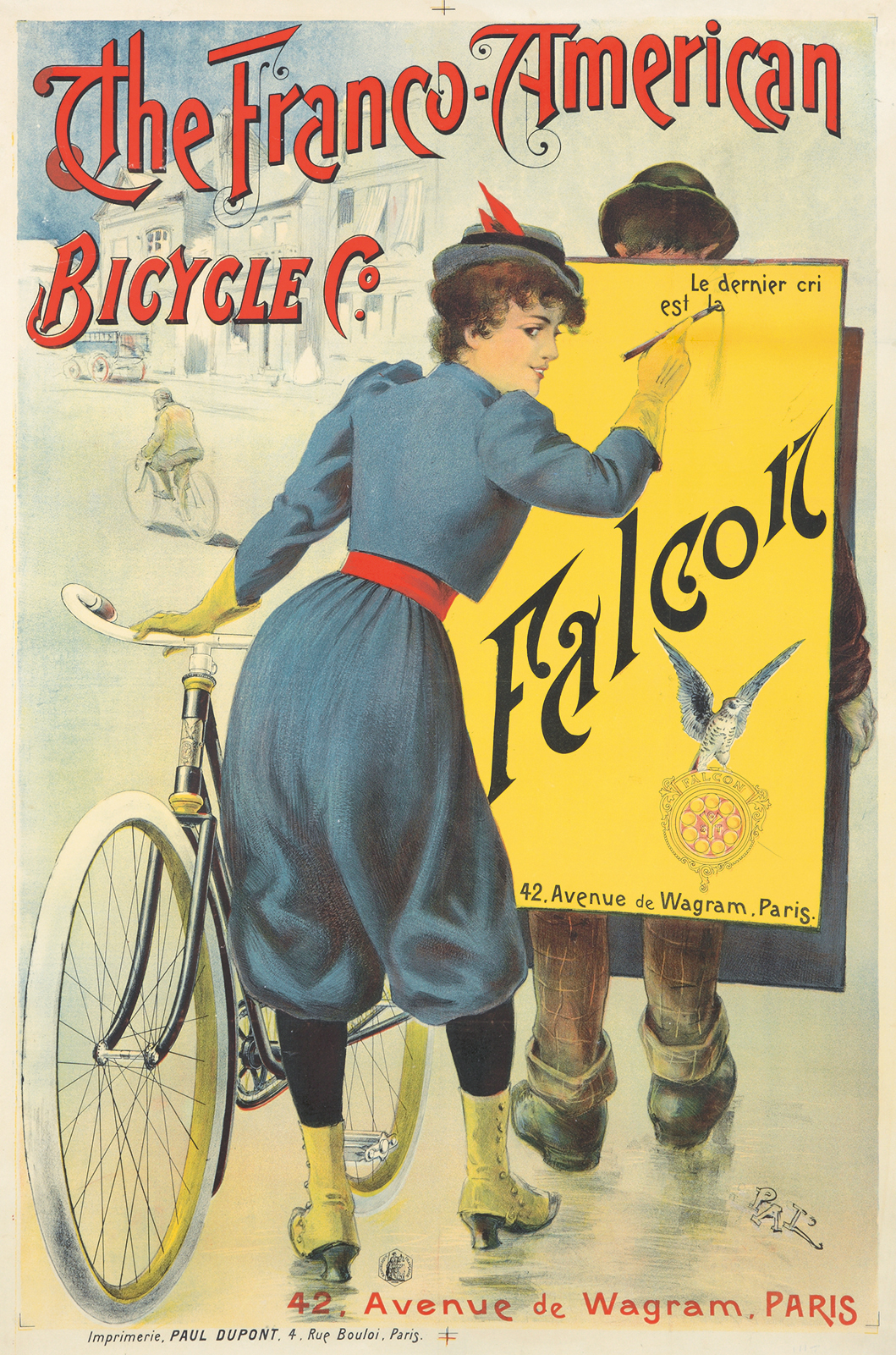bicycle bike poster women
