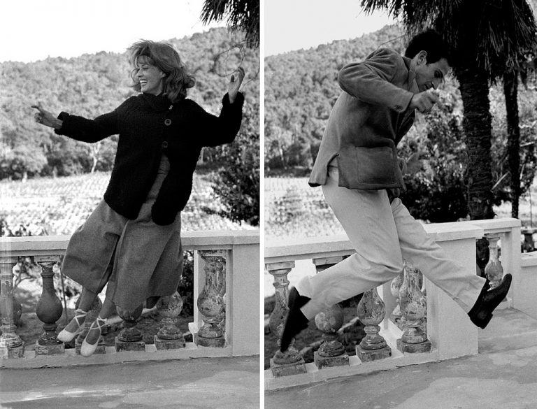 Jeanne Moreau - François Truffaut On the set of Jules et Jim Photo by ...