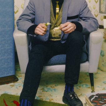 Malcolm McLaren in a previously unpublished shot wearing