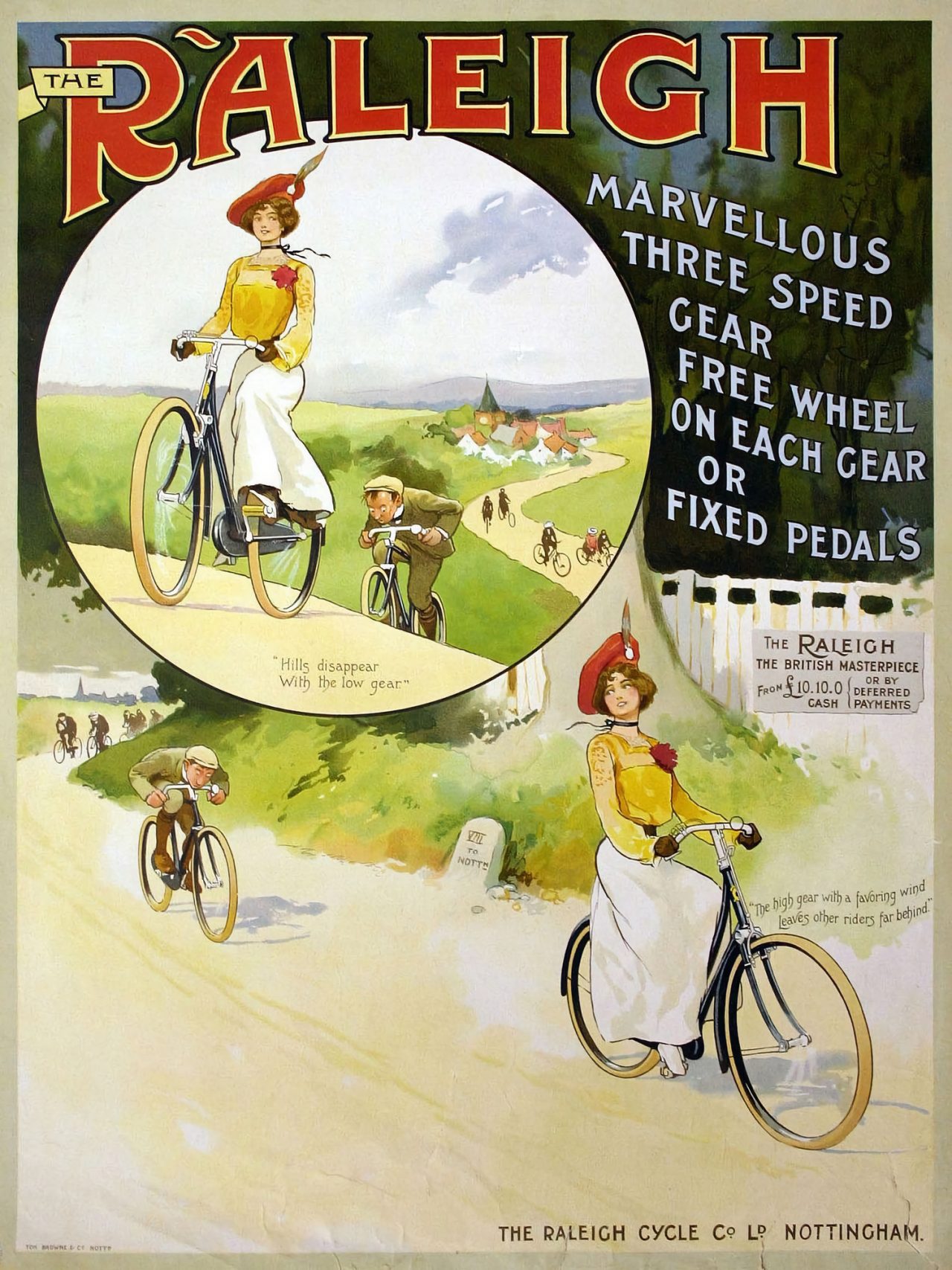 Raleigh poster c.1900 - Flashbak