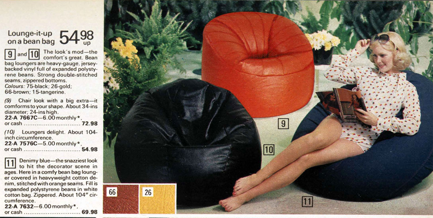 The Bean Bag Chair Comfy Sacks of the Seventies Flashbak