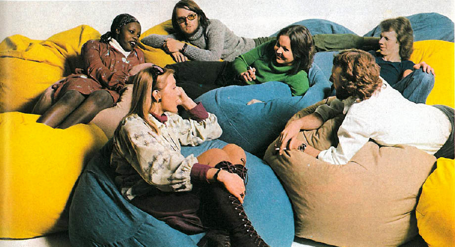 The Bean Bag Chair Comfy Sacks Of The Seventies Flashbak