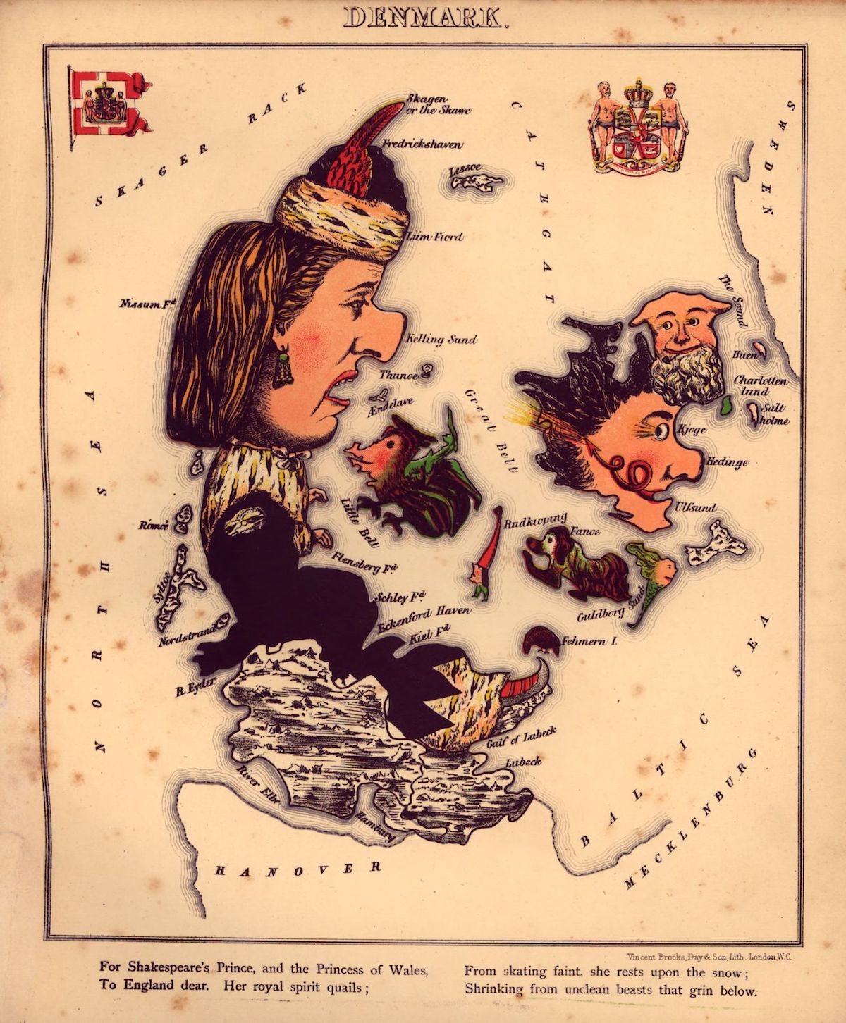 mapsGeographical fun : being humourous outlines of various countries, with an introduction and descriptive lines1860s