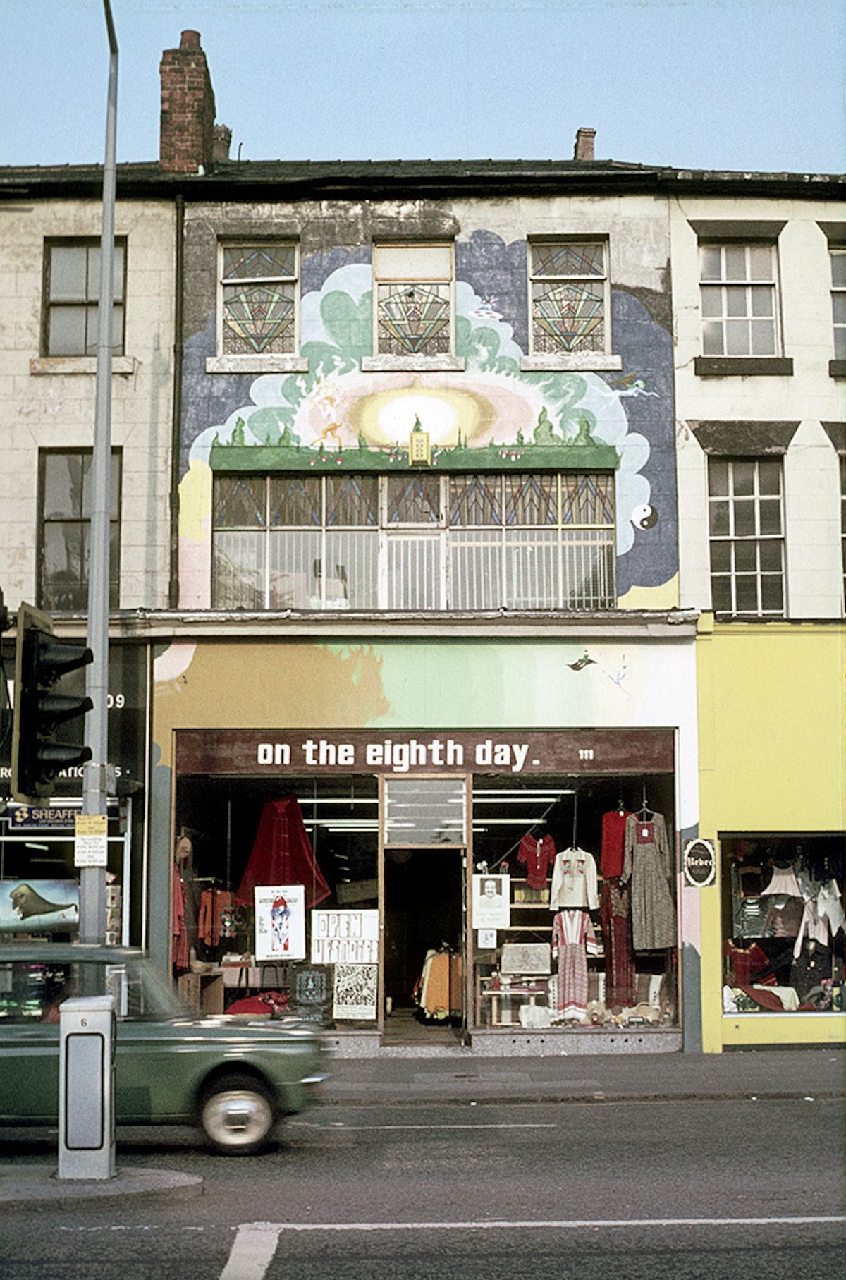 The On the Eighth Day shop at 111 Oxford Road, photographed around 1973.