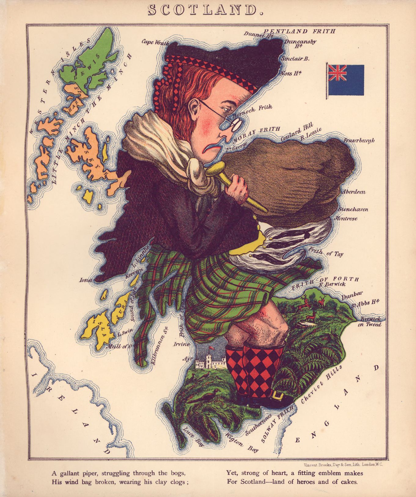 mapsGeographical fun : being humourous outlines of various countries, with an introduction and descriptive lines1860s