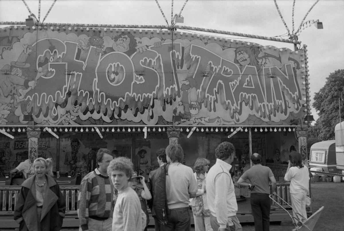 Hampton Court 1980 Richmond London Ghost Train funfair