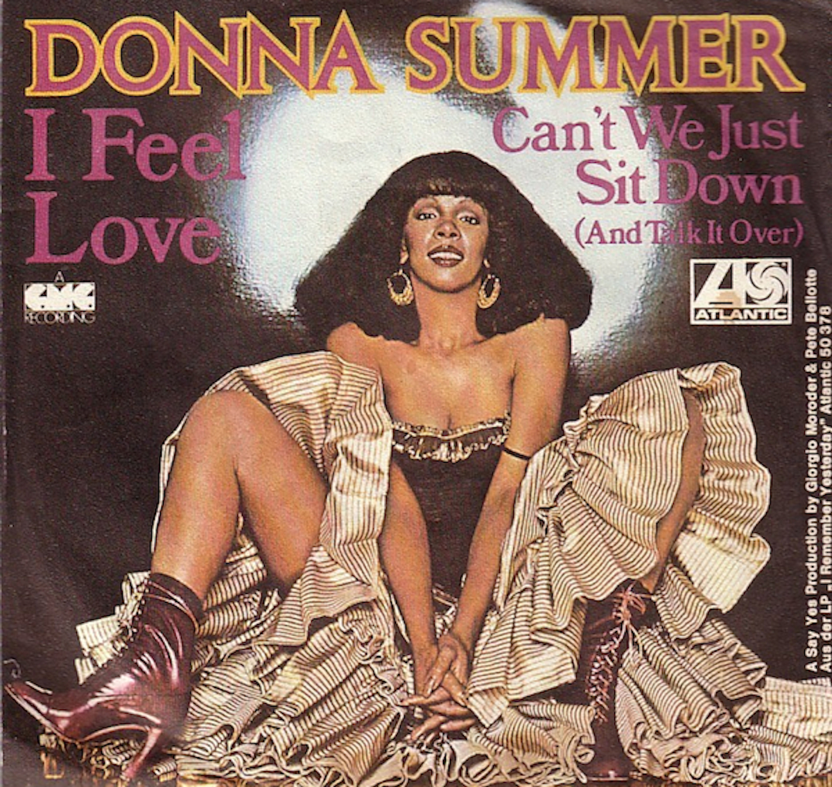 Giorgio Moroder and Pete Bellotte used a Moog synthesizer to help make Donna Summer’s “I Feel Love” a 1977 disco hit.