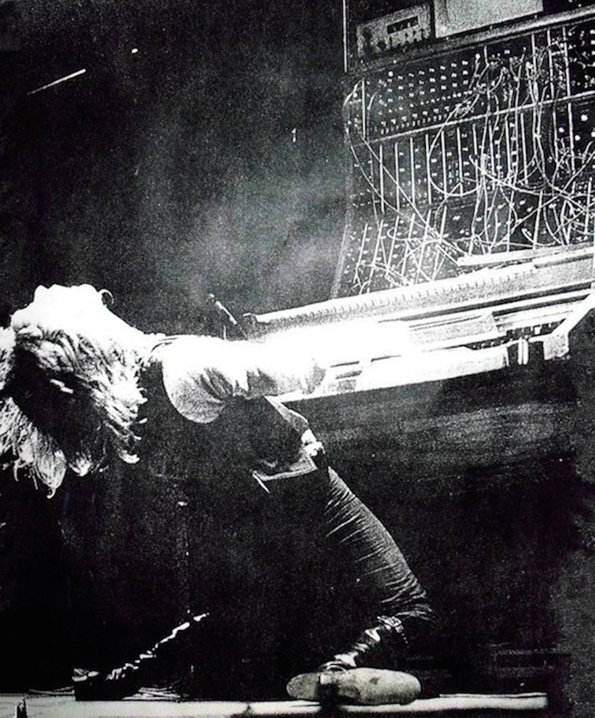  Keith Emerson performing live on his Moog modular synthesizer