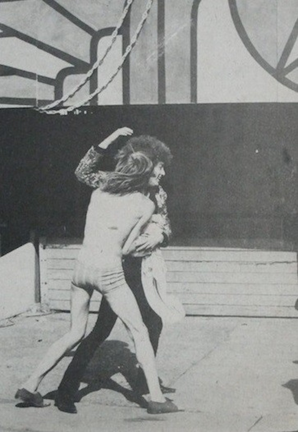 Jellett and Rob Tyner, of The MC5, pictured in Frendz magazine, 1972 (Source- Paul Gorman)
