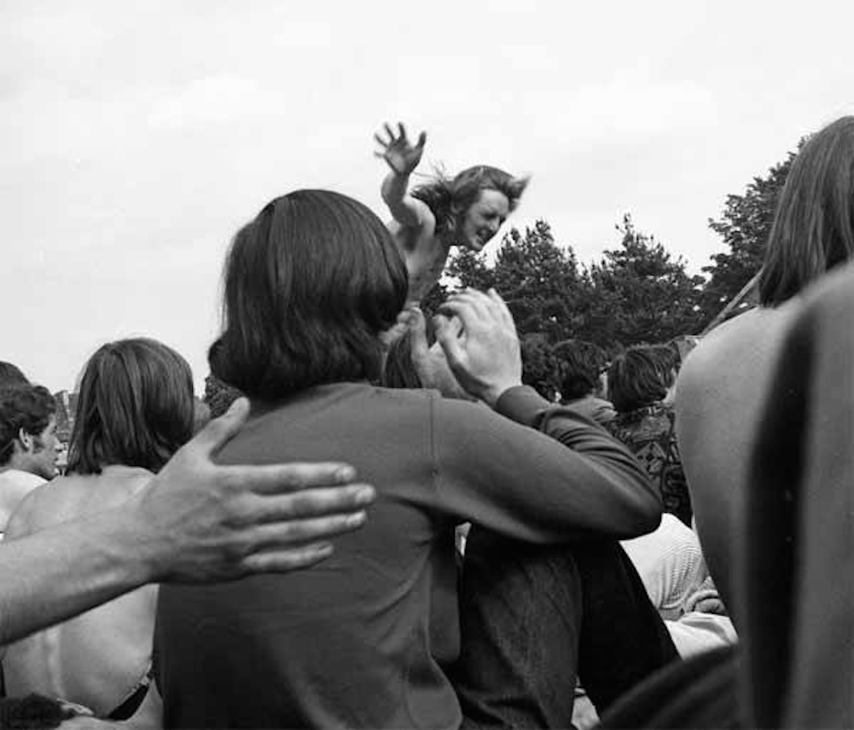 Jellett at Bath Blues Festival, 1969 (Source- Lawrence Impey, UK Rock Festivals)