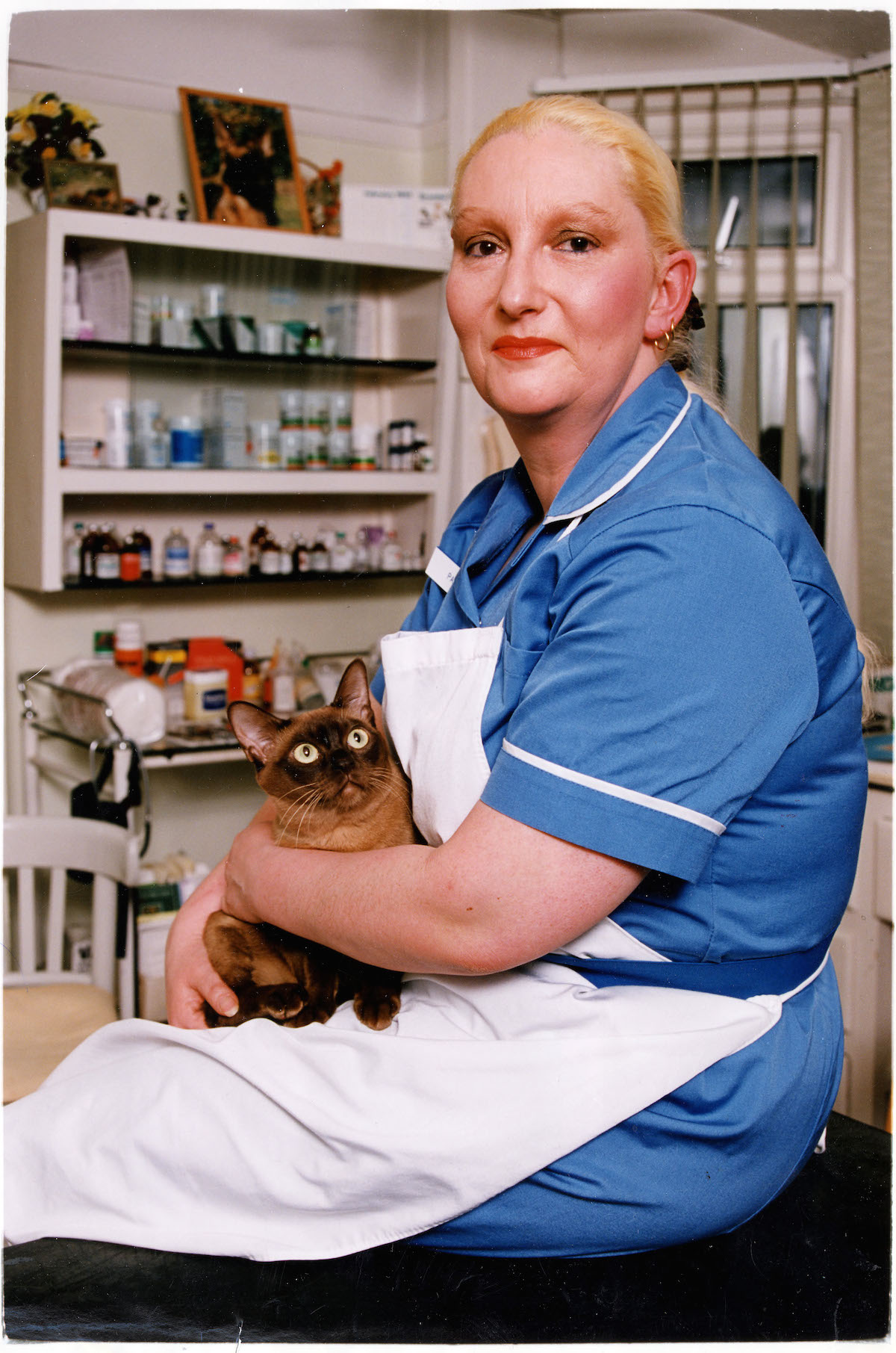 Jordan (real Name Pamela Rooke) Former Punk And Actress Now A Veterinary Nurse And Breeder Of Burmese Cats In Seaford Sussex 1994. 15 Feb 1994