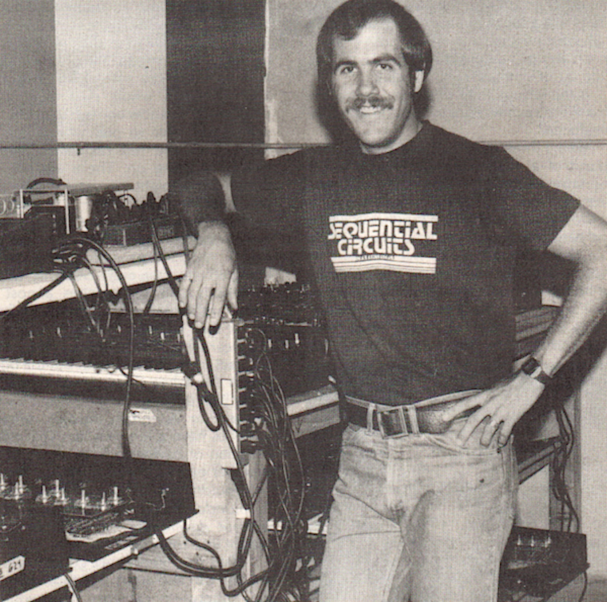 Dave Smith at Sequential Circuits in San Jose, circa 1978.