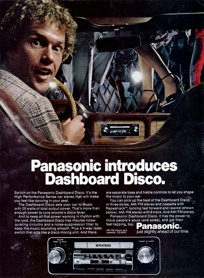 1979 Panasonic Cockpit Car Stereo System vintage print Ad 