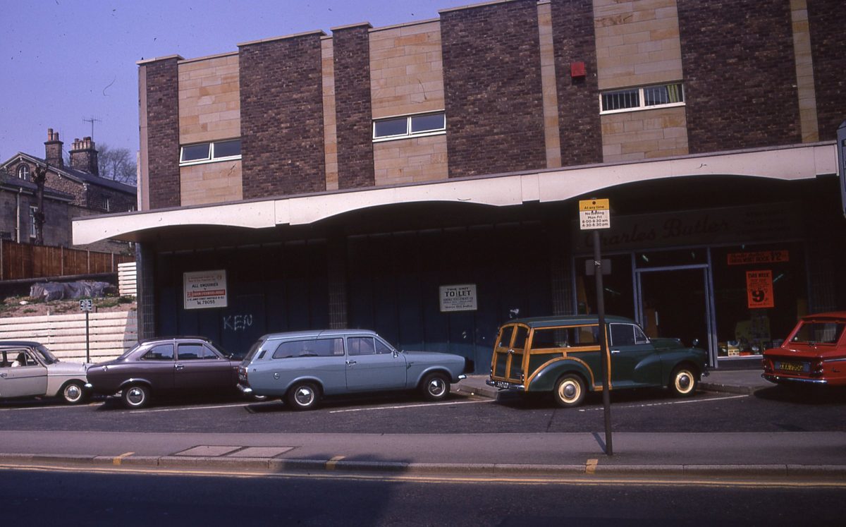 New shops on Fulwood Road, The Broomhill Study, Sheffield, May 1970.