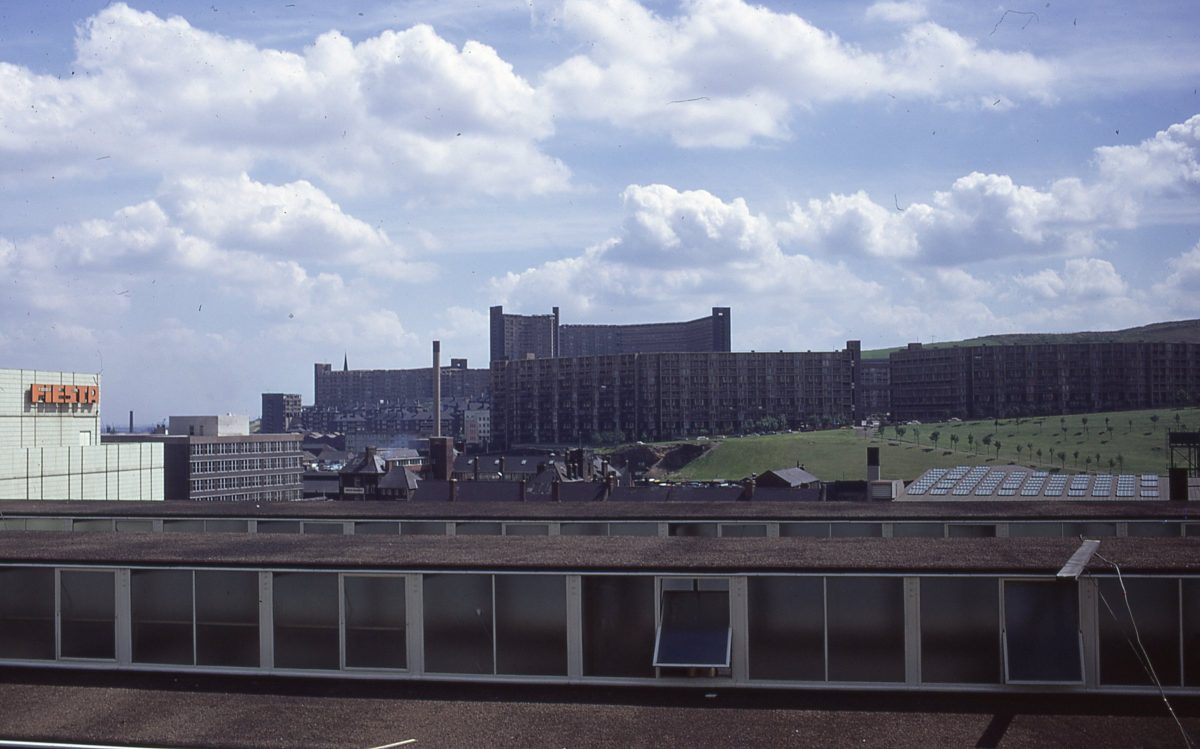 Park Hill and Hyde Park flats viewed from Arundel Gate, Sheffield.