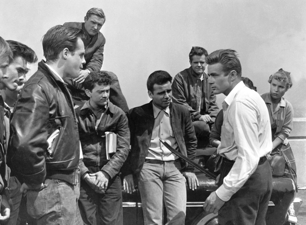 Mandatory Credit: Photo by Warner Corey Allen, Dennis Hopper, Frank Mazzola, James Dean Rebel Without A Cause - 1955