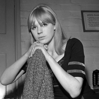 Marianne Faithfull backstage in Doncaster, 1964. Photo by Paul Berriff ...