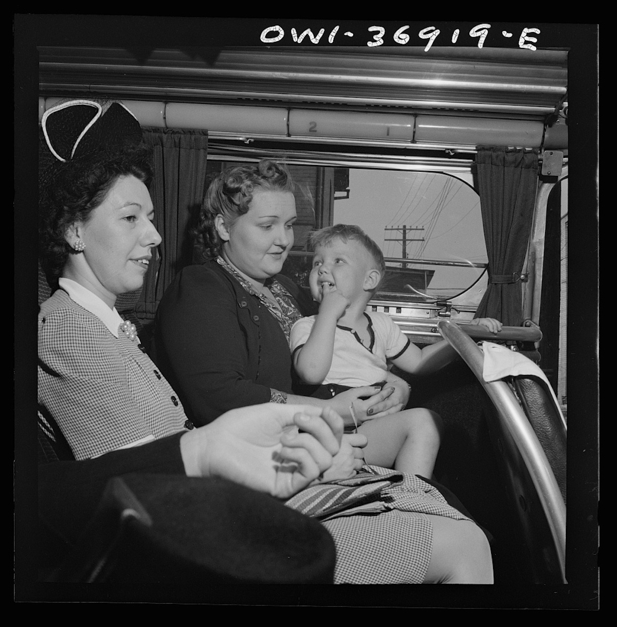 Passengers on a Greyhound bus going from Washington, D.C. to Pittsburgh, Pennsylvania