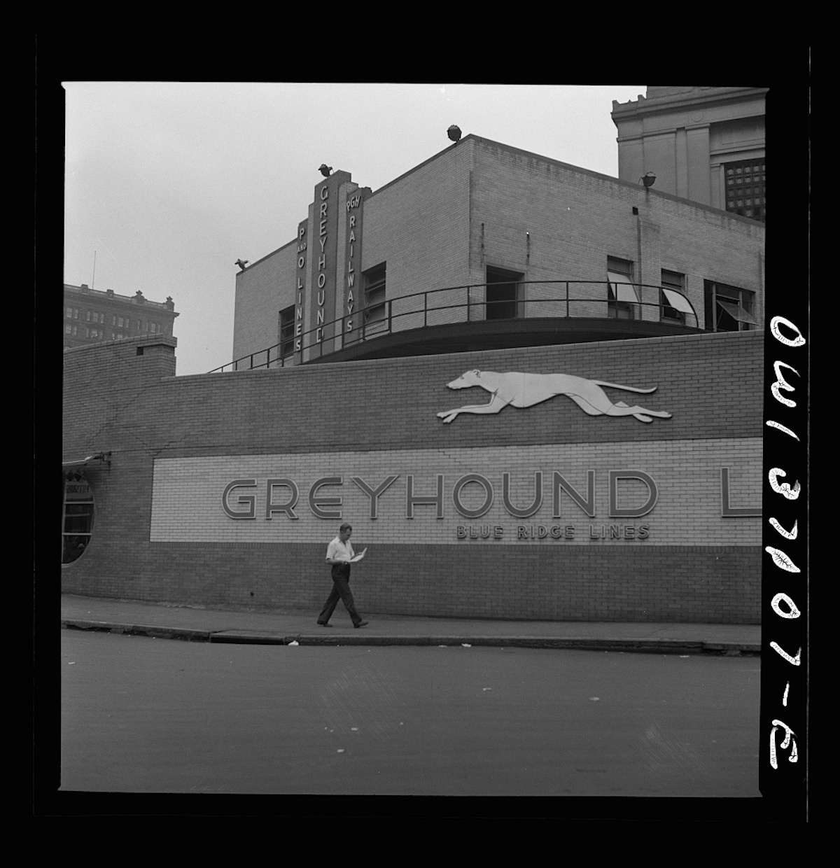 Pittsburgh, Pennsylvania. The exterior of the Greyhound bus terminal