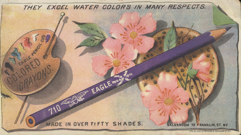 victorian trade cards Eagle pencils Philadelphia