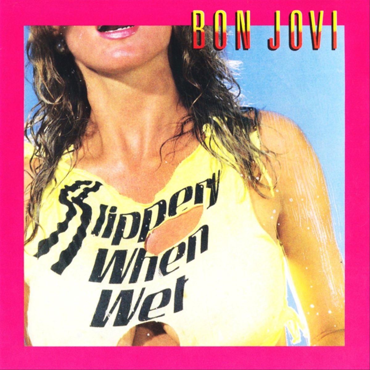 Bon Jovi’s Slippery When Wet album, 1986 (first cover)