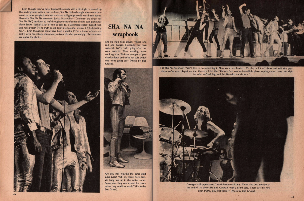 sha na na 1973 rock scene magazine