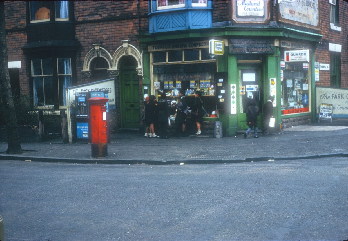 Children outside Corner Shop. Thornhill Road / Holly Road Corner (Opposite Handsworth Park) - March 8 1968