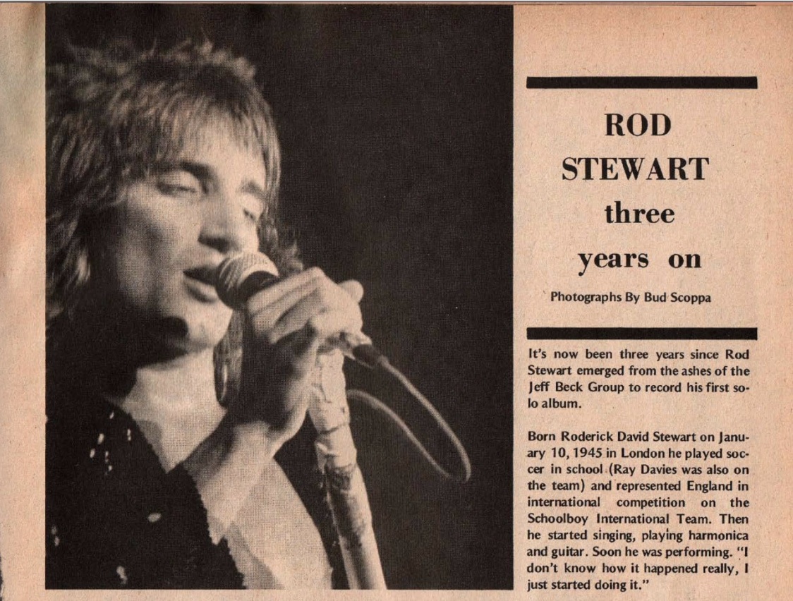 rod stewart rock scene 1973