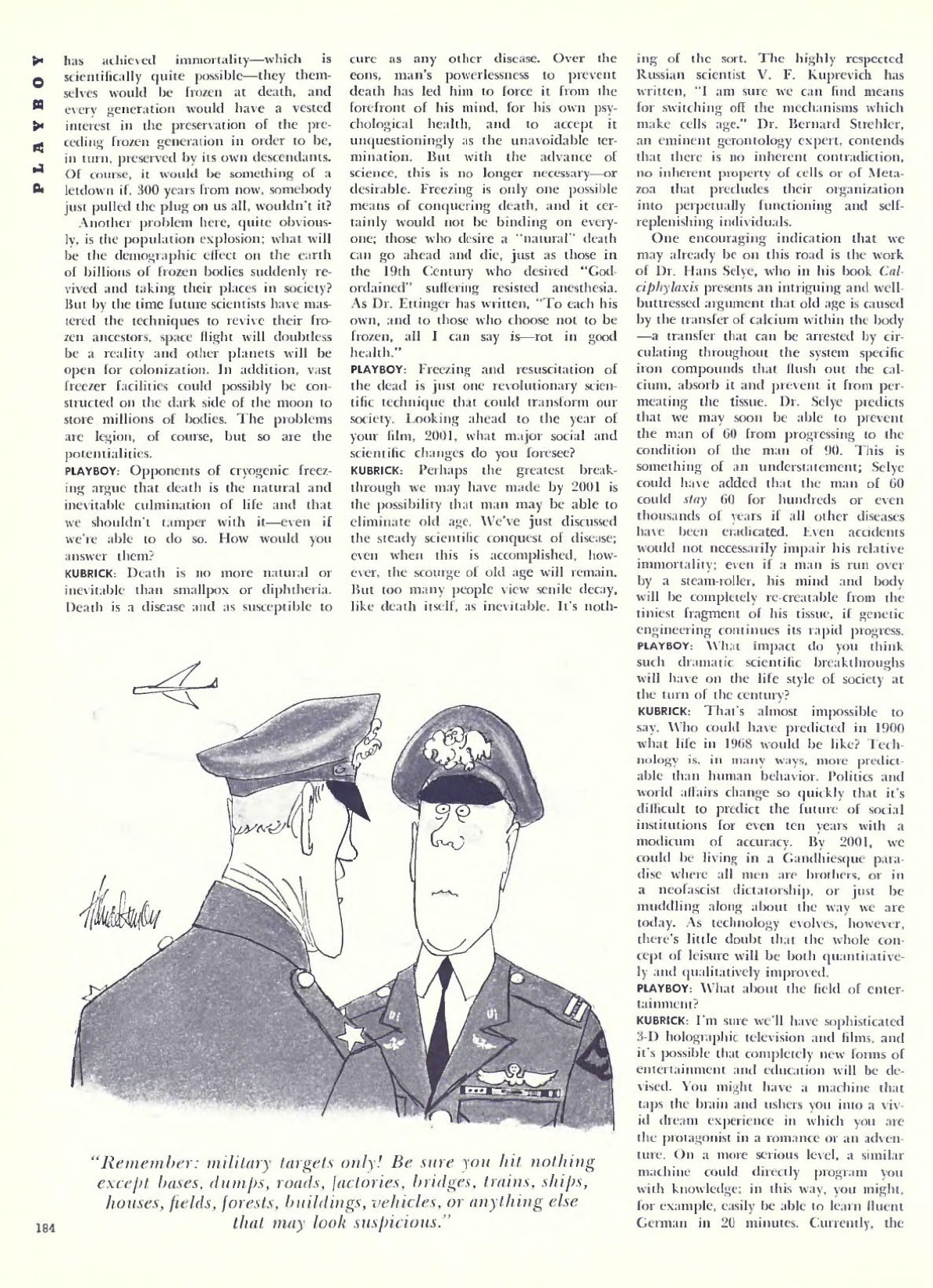 Playboy stanley kubrick 1968 interview