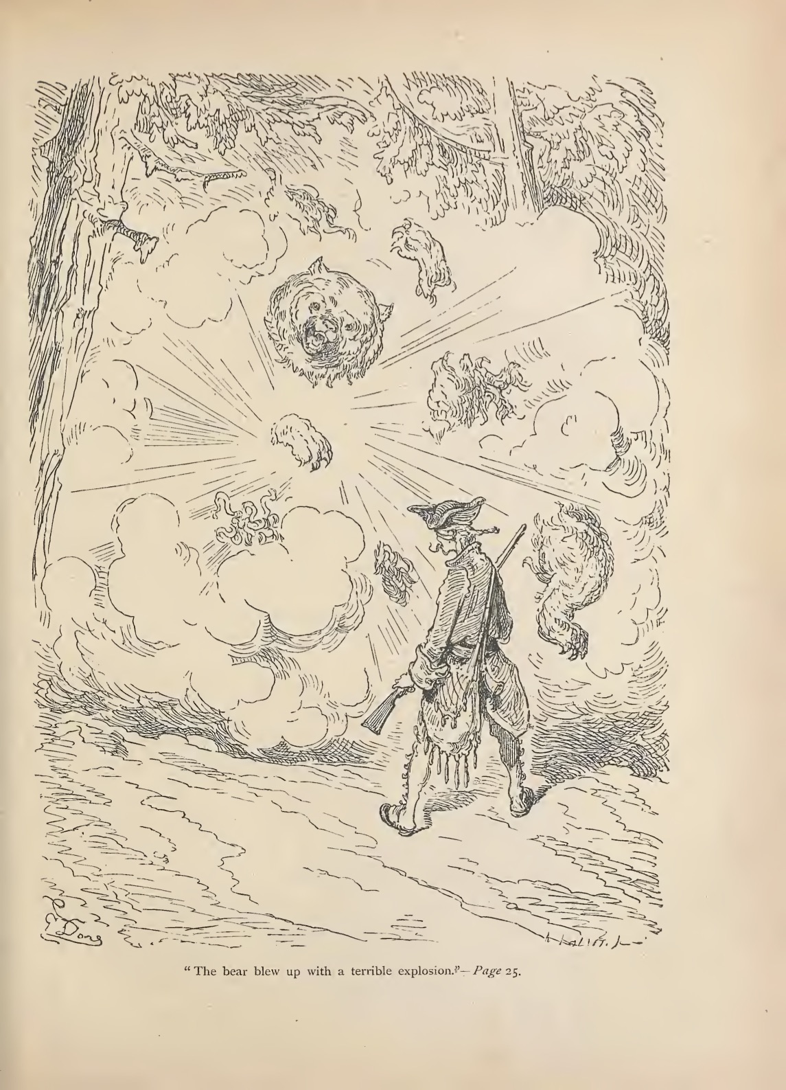 The adventures of Baron Munchausen by Doré, Gustave, 1832-1883