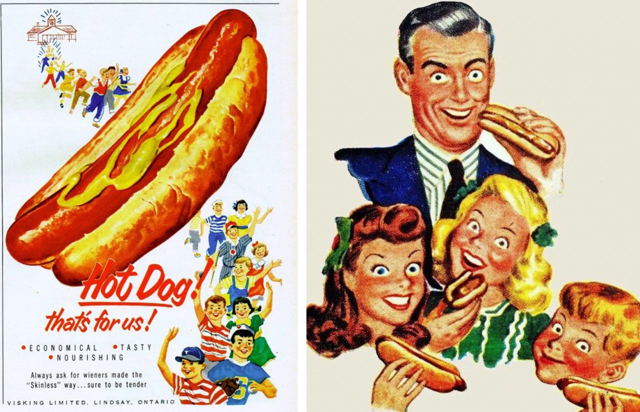 hot dog advertisements
