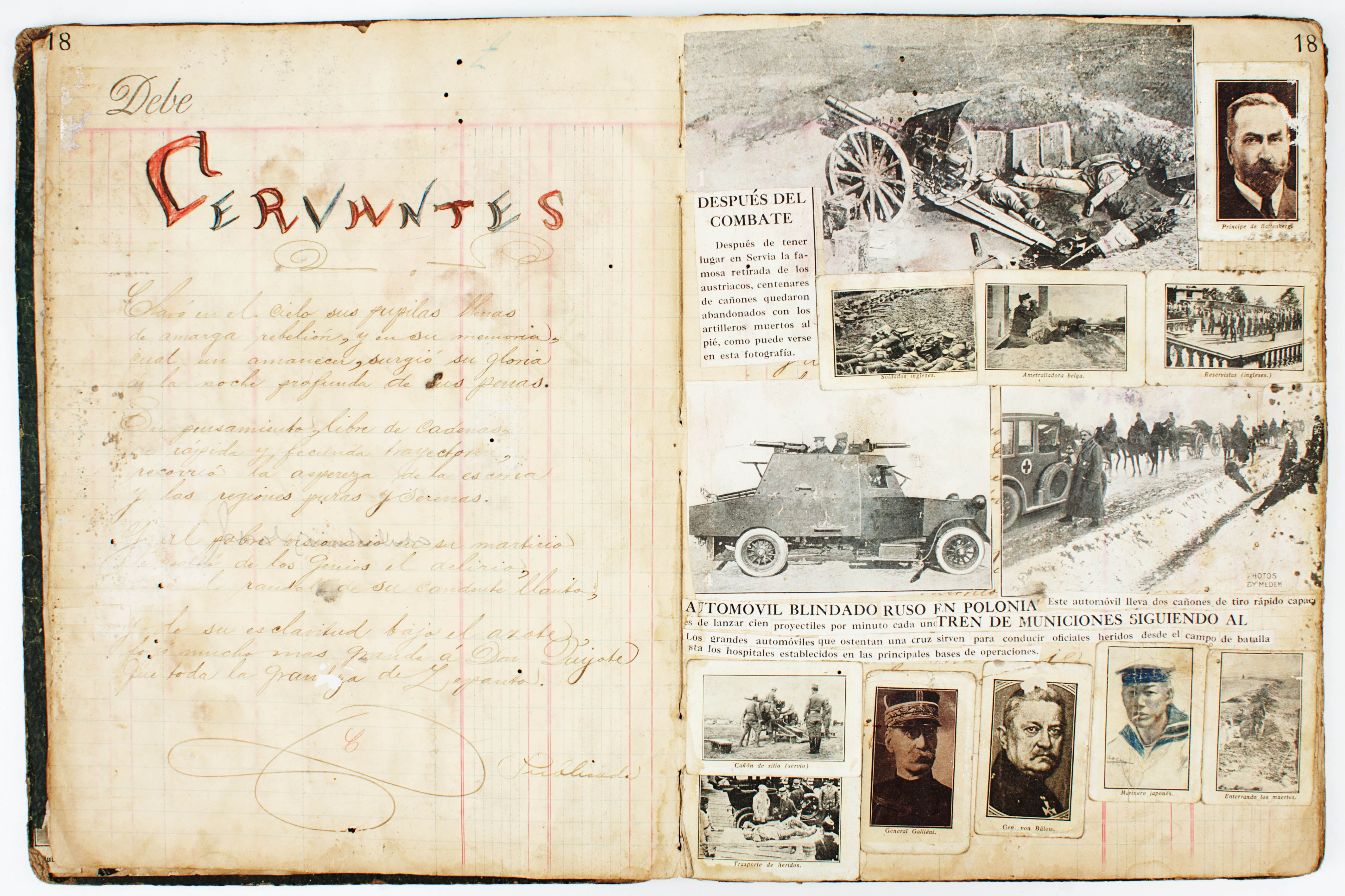 First World War scrapbook VEnezuela