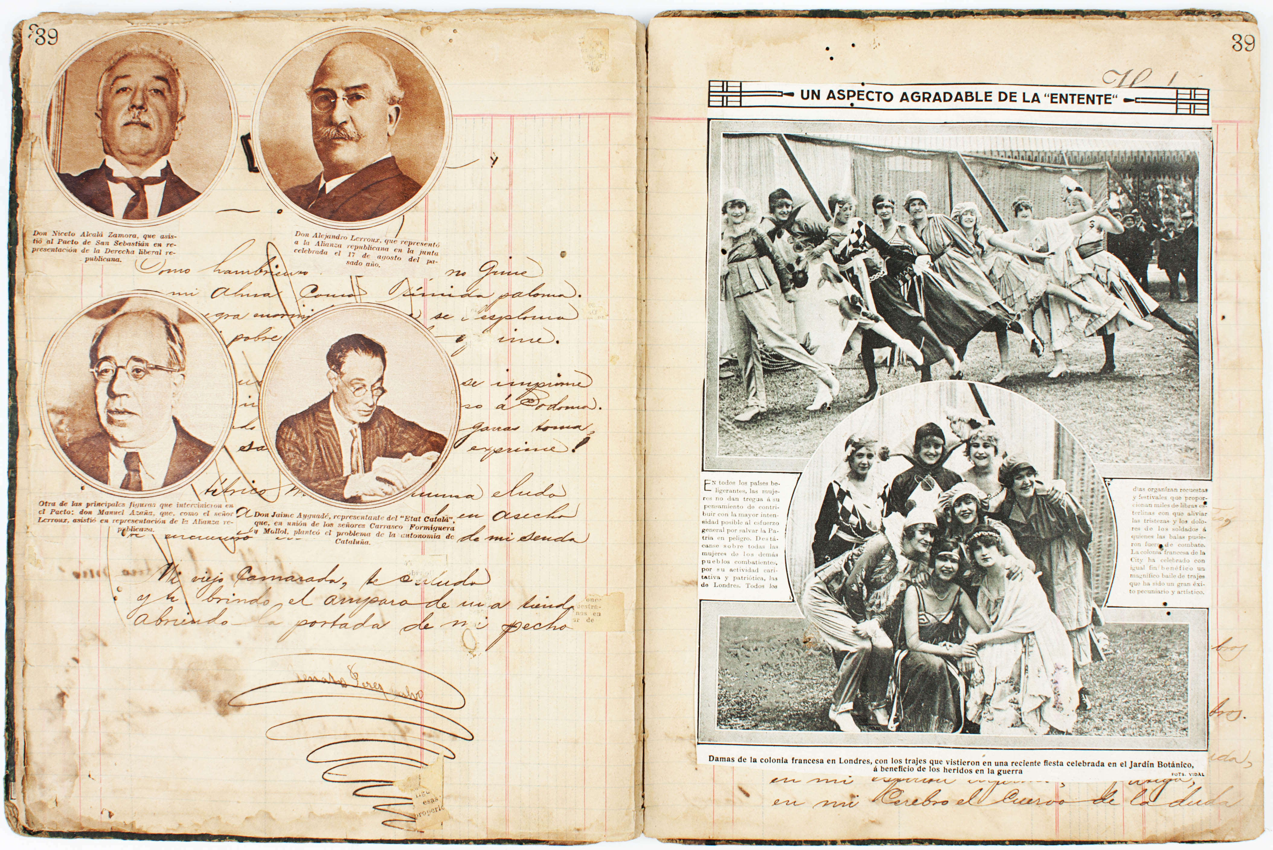 First World War scrapbook VEnezuela