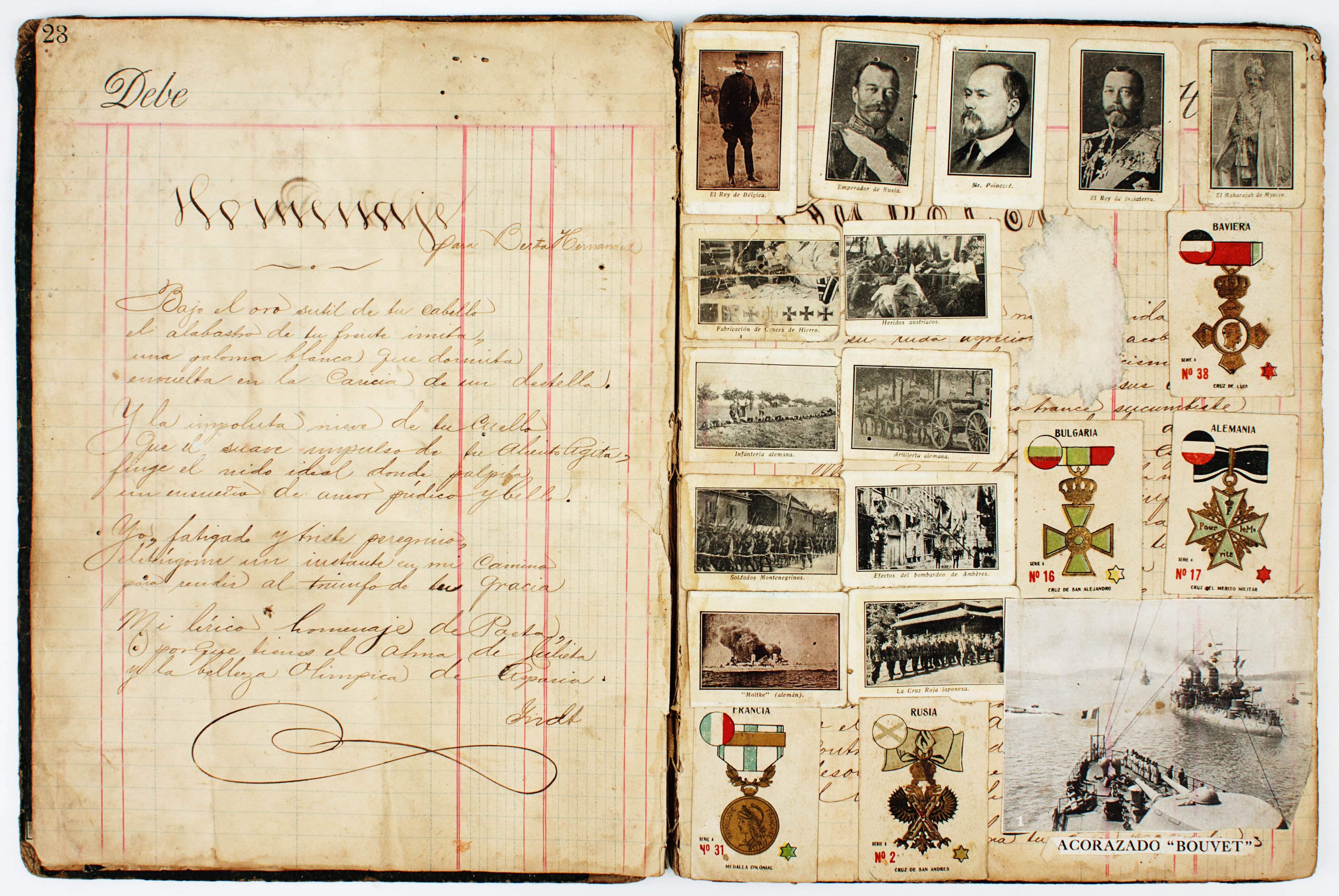 First World War scrapbook VEnezuela