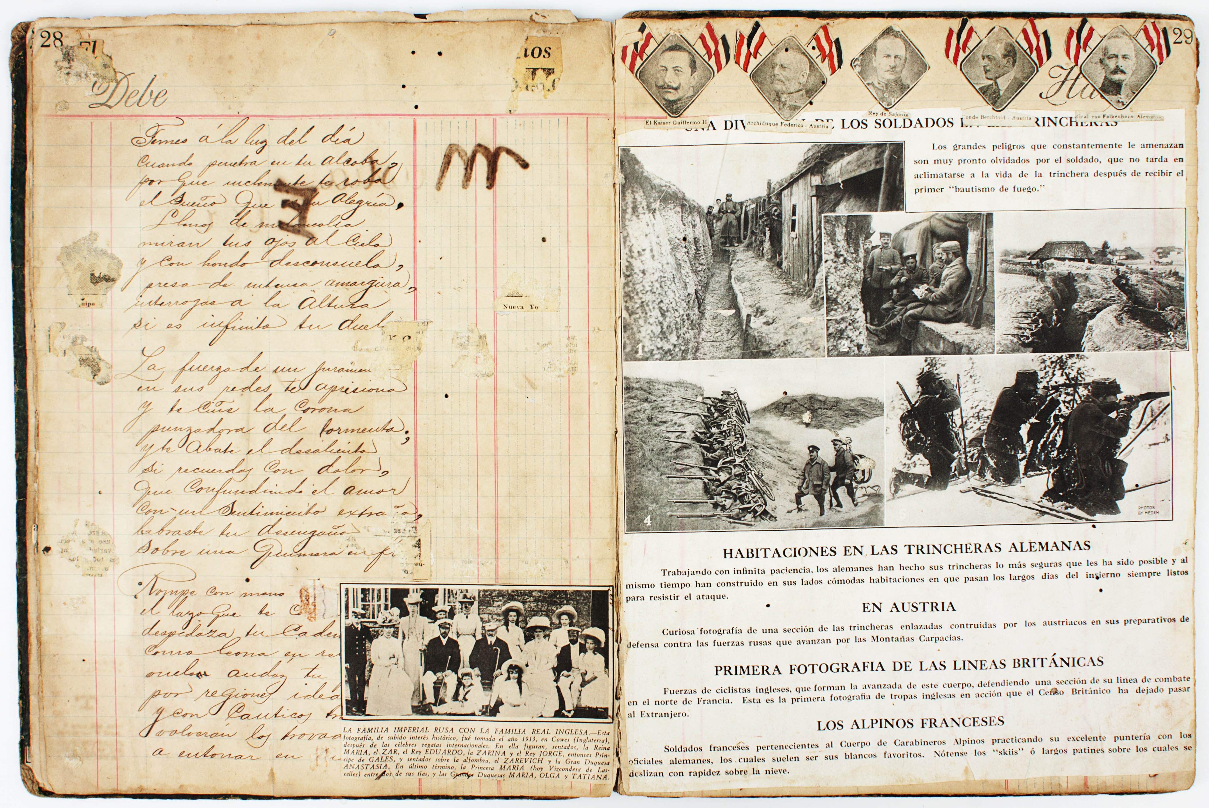 First World War scrapbook VEnezuela