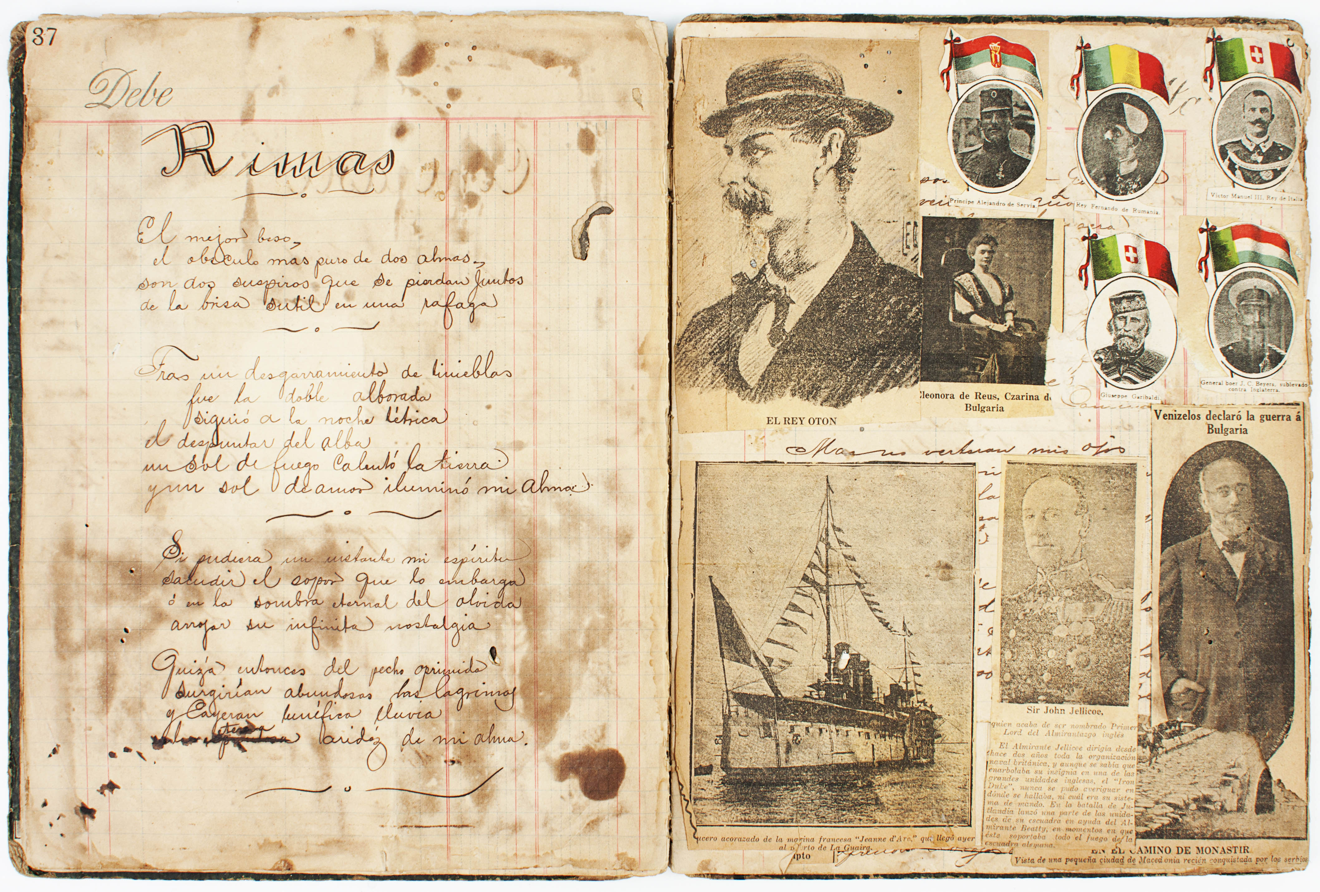 First World War scrapbook VEnezuela