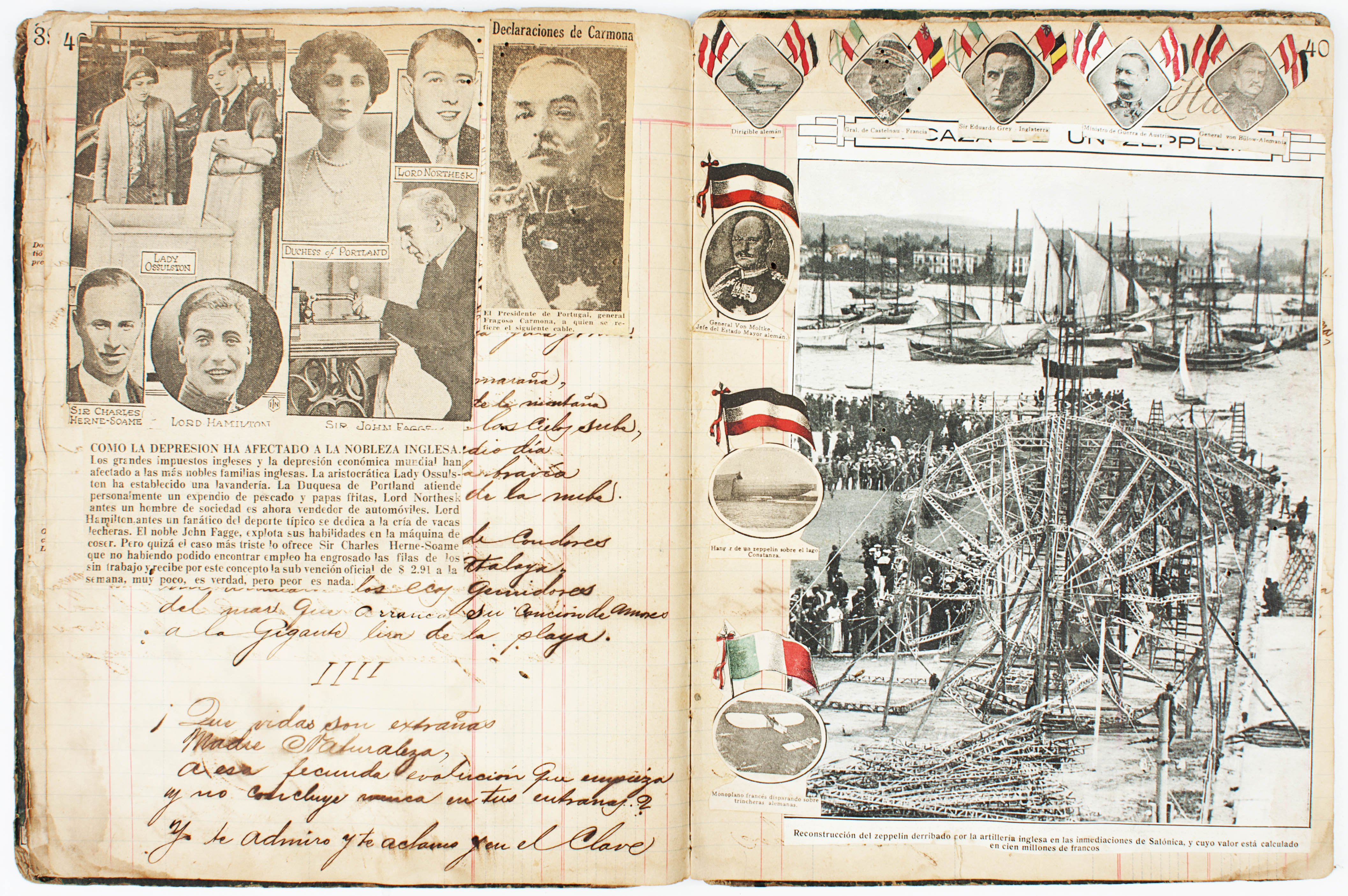 First World War scrapbook VEnezuela