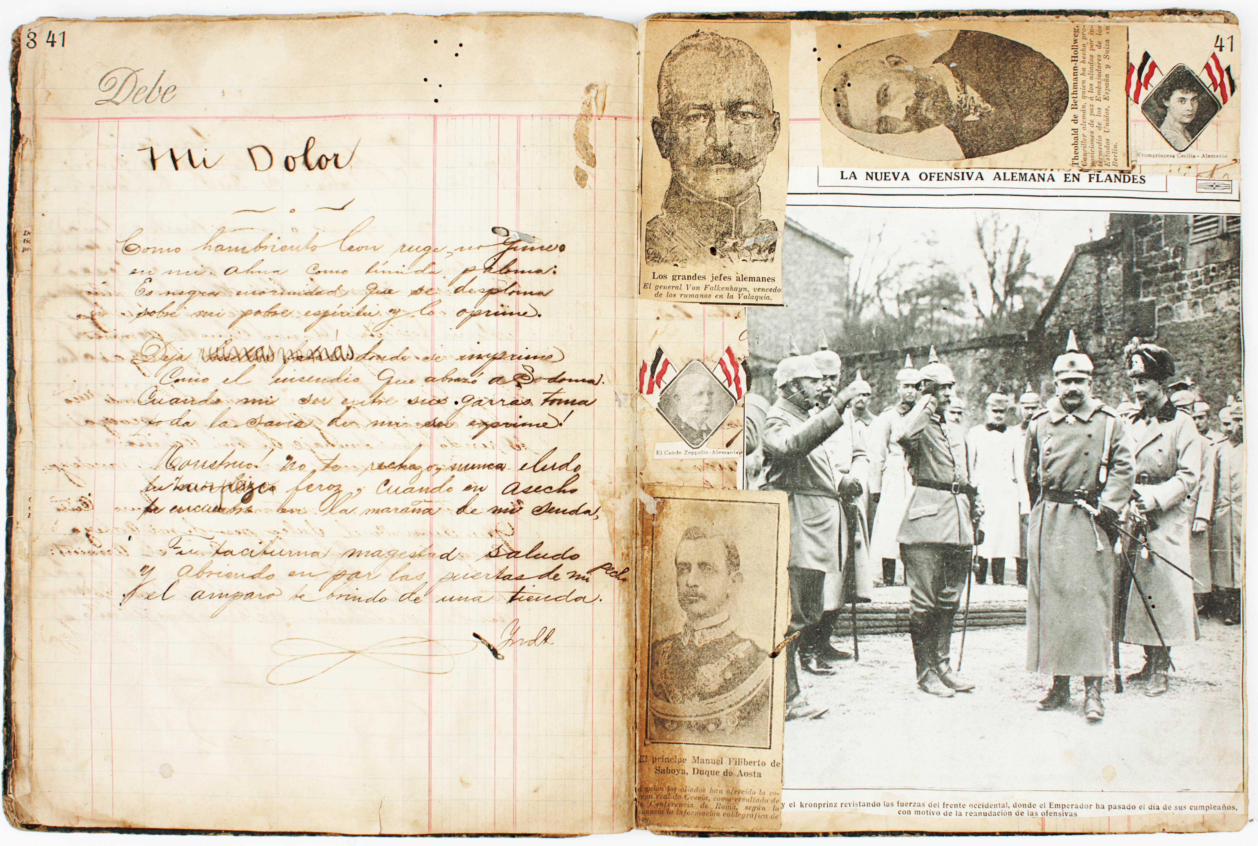 First World War scrapbook VEnezuela