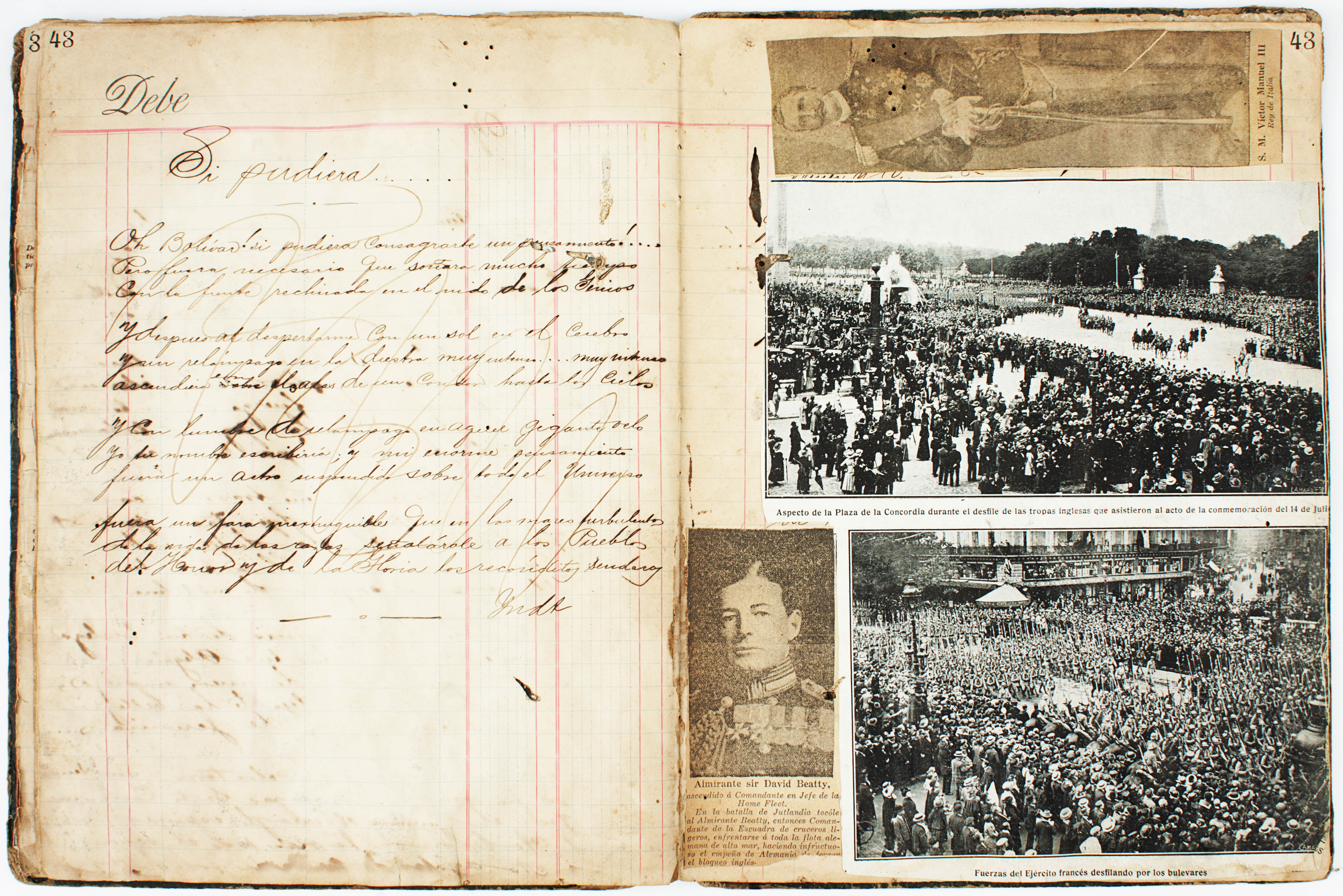 First World War scrapbook VEnezuela