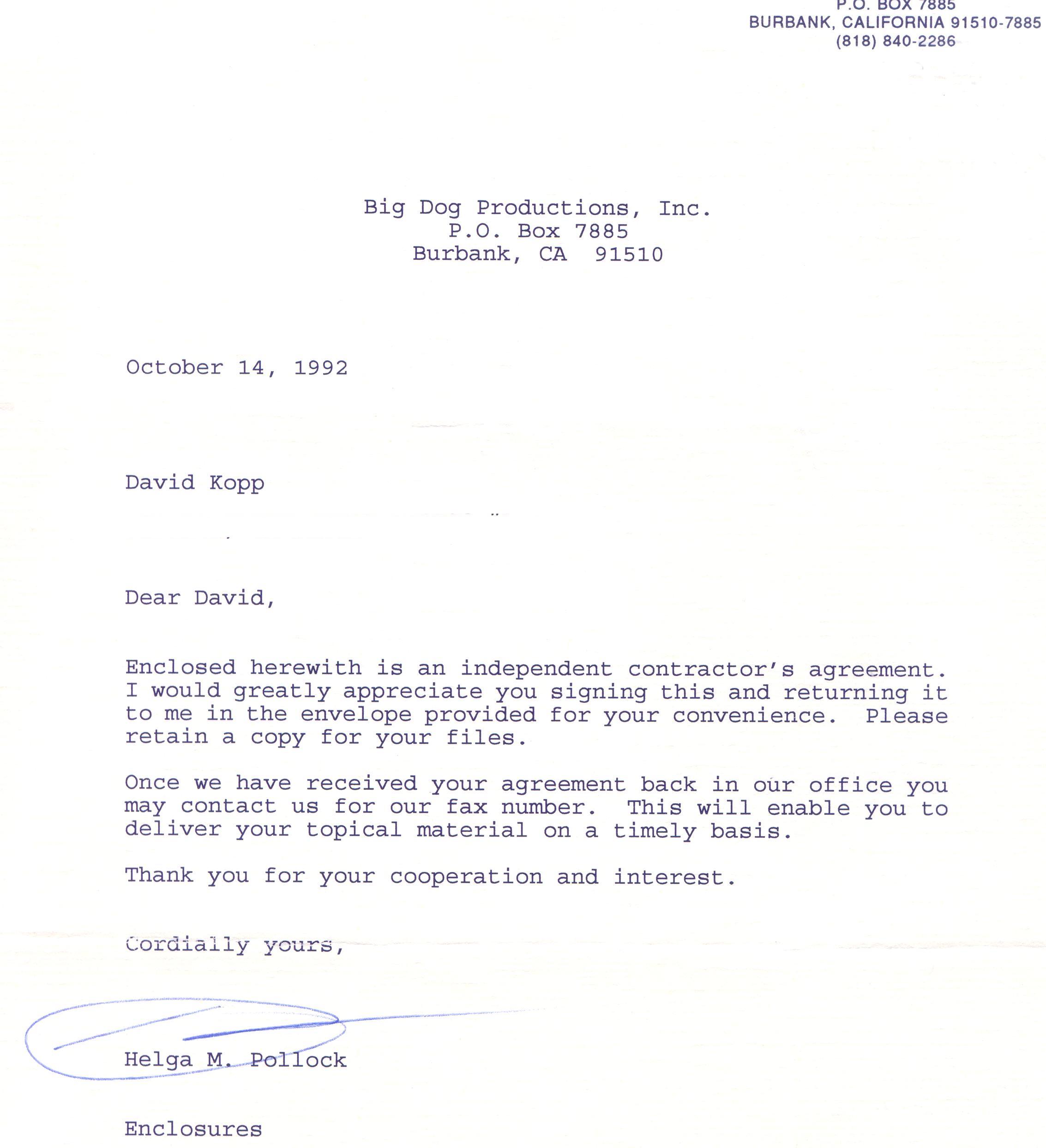 gregory peck letter jay leno tonight show