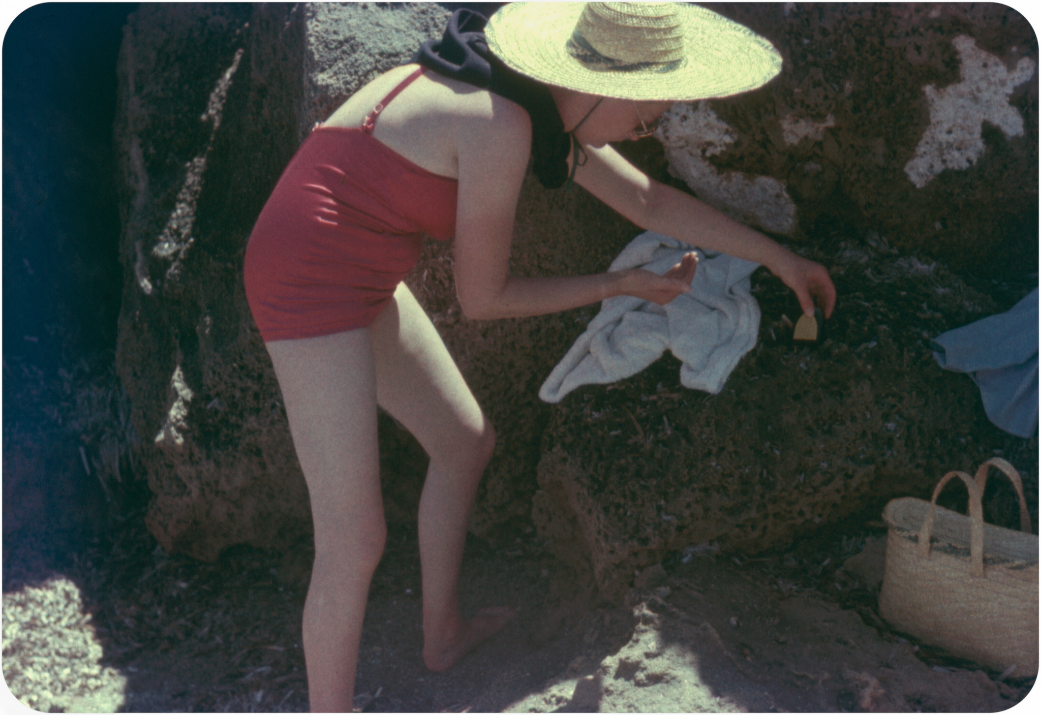 Snapshots kodachrome british beach 1950s 1960s
