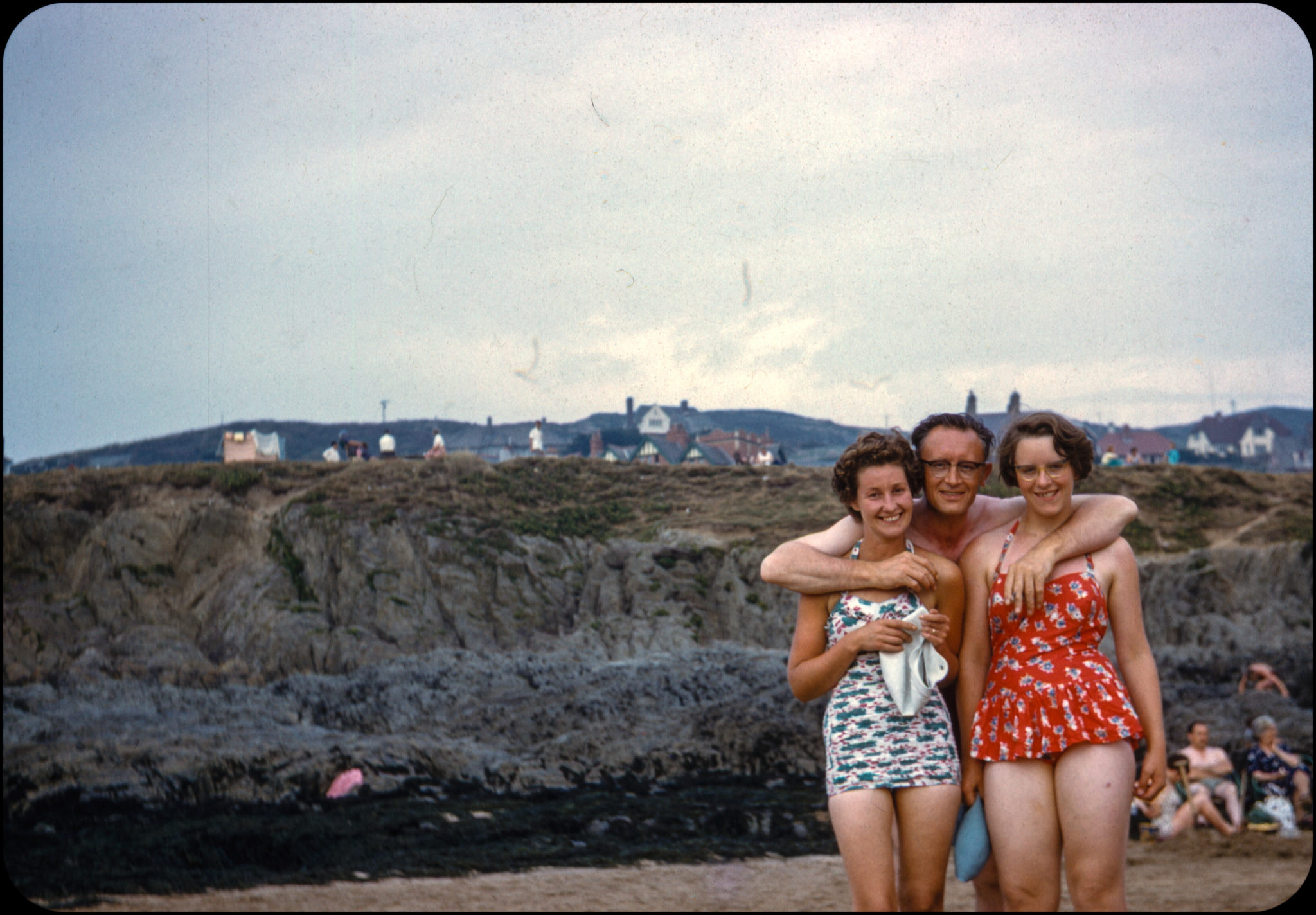 Snapshots kodachrome british beach 1950s 1960s