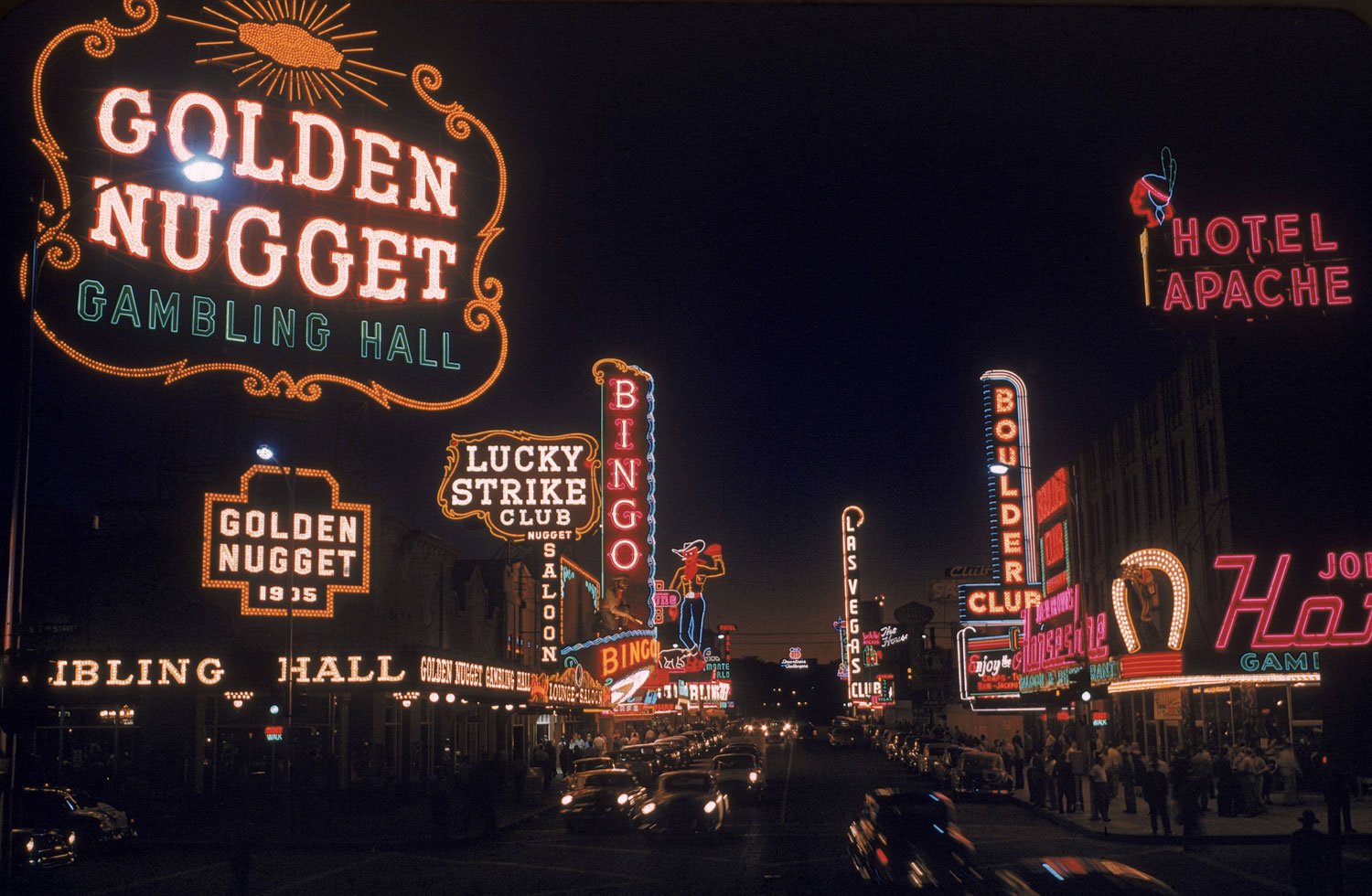 Las Vegas strip, 1955 - Flashbak