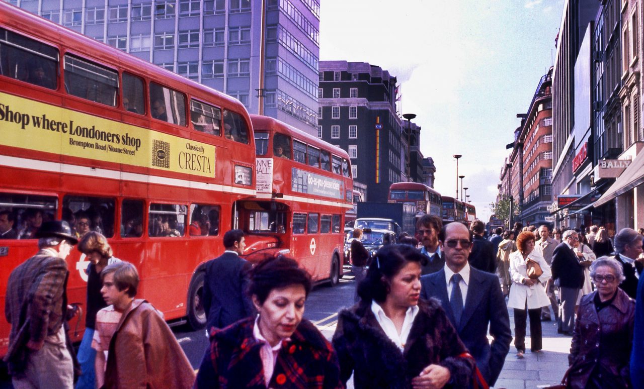 London 1977 1970s October snapshots Kodachrome