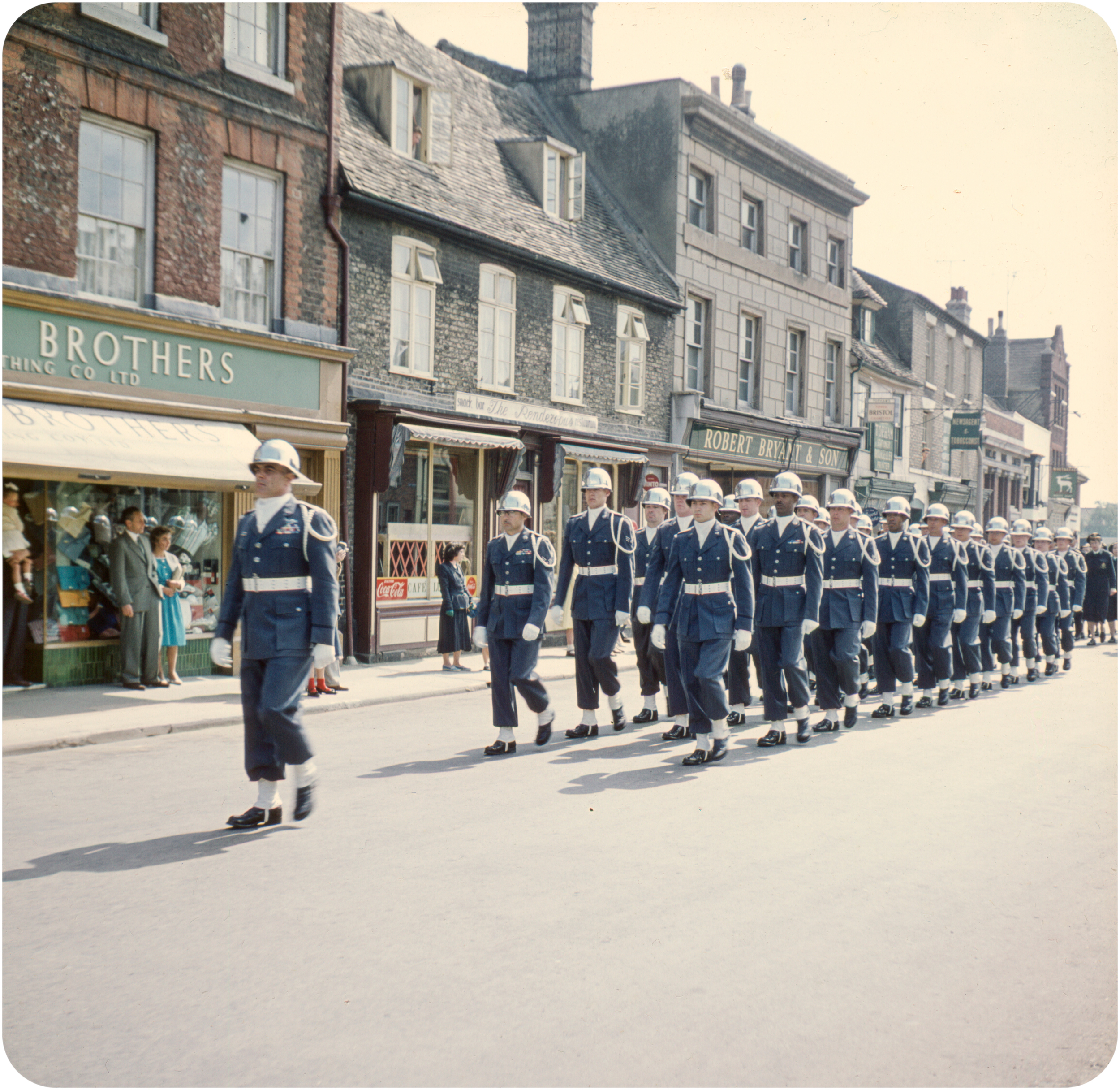 Battle of Britain Parade - Market Hill, St. Ives - 1960