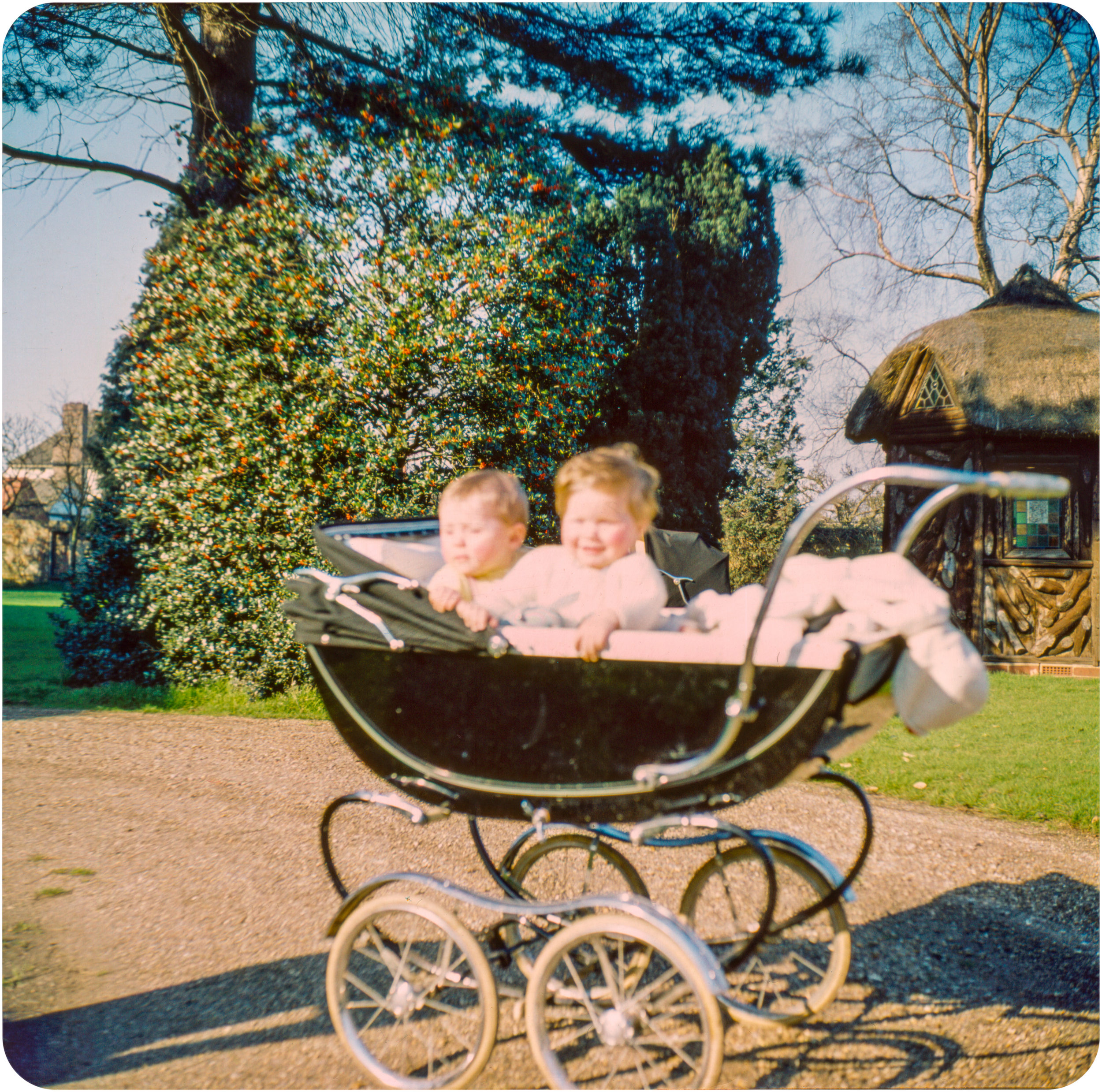 Babies in Pram - St. Ives - Circa 1960