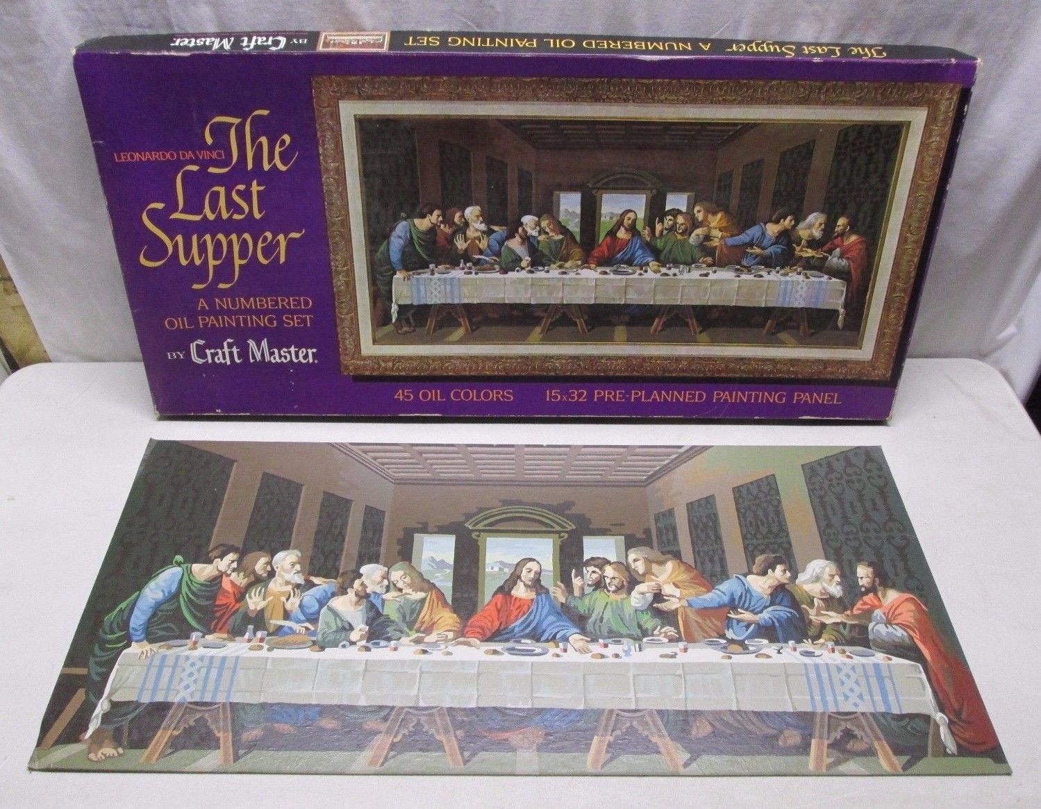 Craft Master’s 1964 “Last Supper M-312A” paint-by-number kit